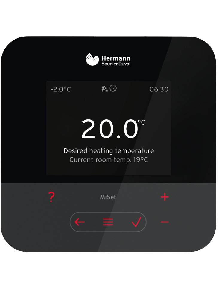 Programmable Thermostat Temperature Termostato Caldaia Hermann Saunier  Duval, Controller for Wall Hung Boiler Heating System Black (Black)